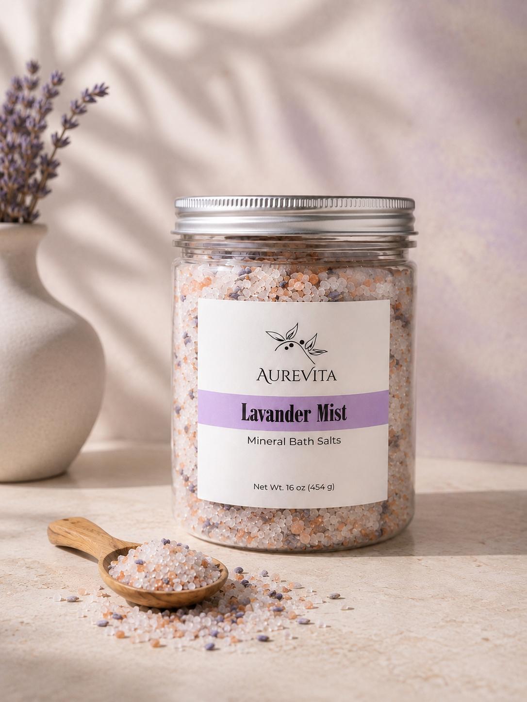 Lavender mist mineral bath salts