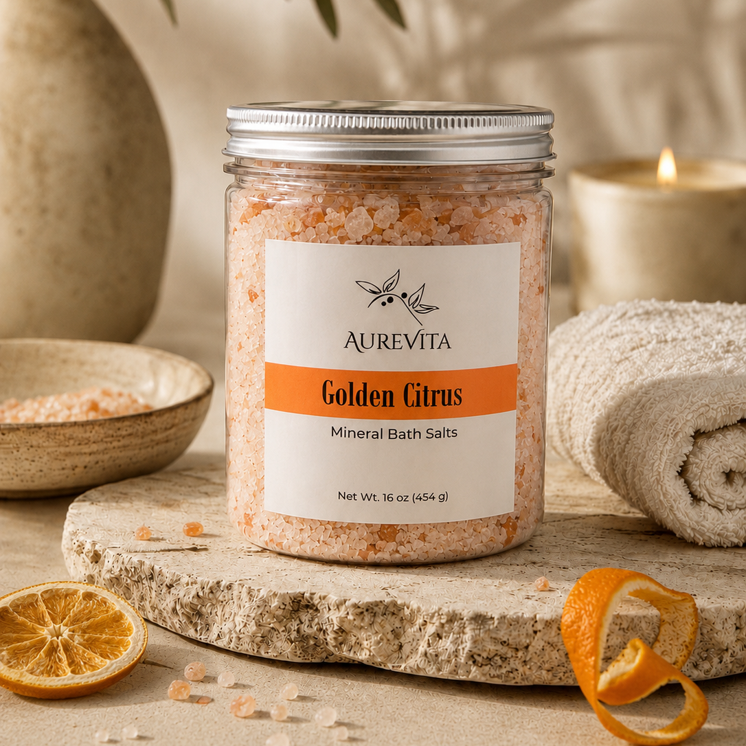 Golden Citrus Mineral Bath Salts