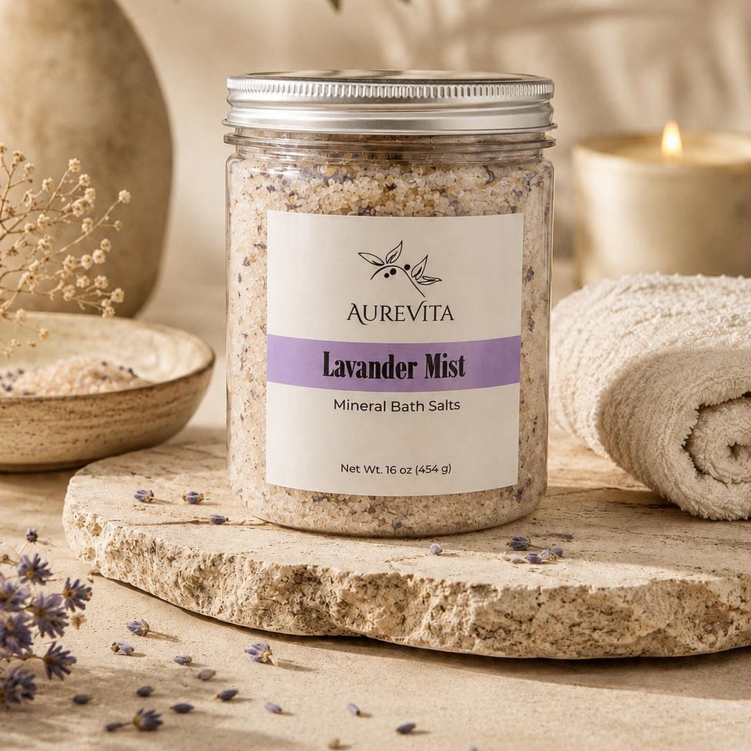Lavender mist mineral bath salts